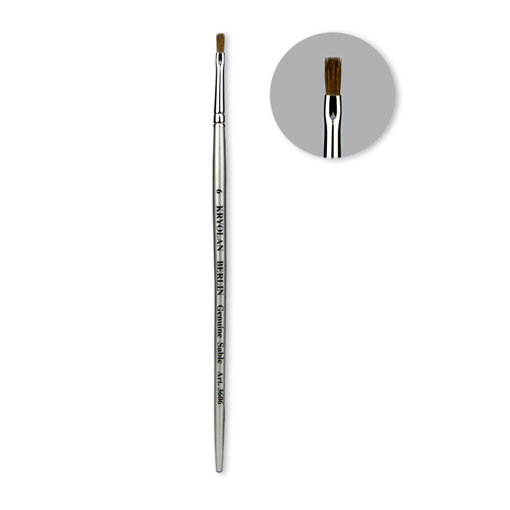 Professional Schminkpinsel breit Größe 6