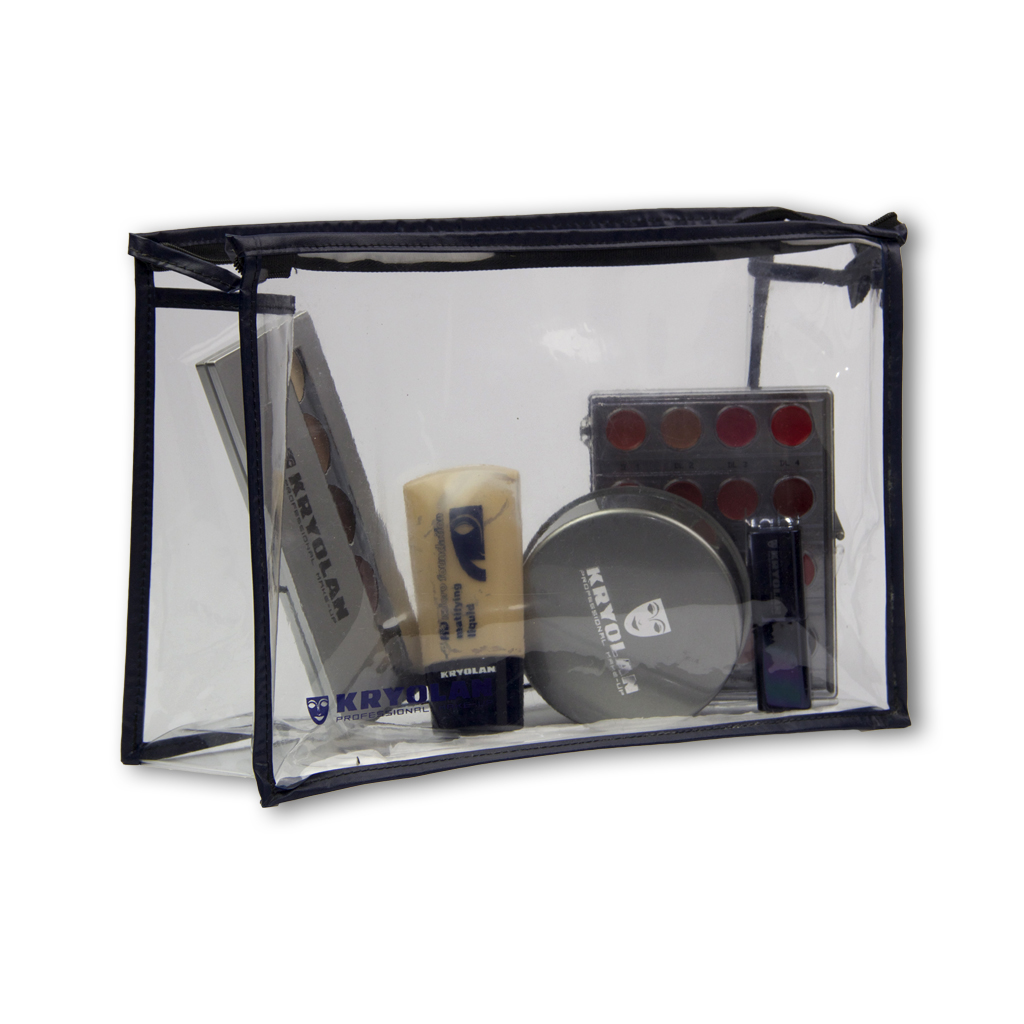 Klarsicht Kosmetik-Tasche, groß 20 x 29 cm