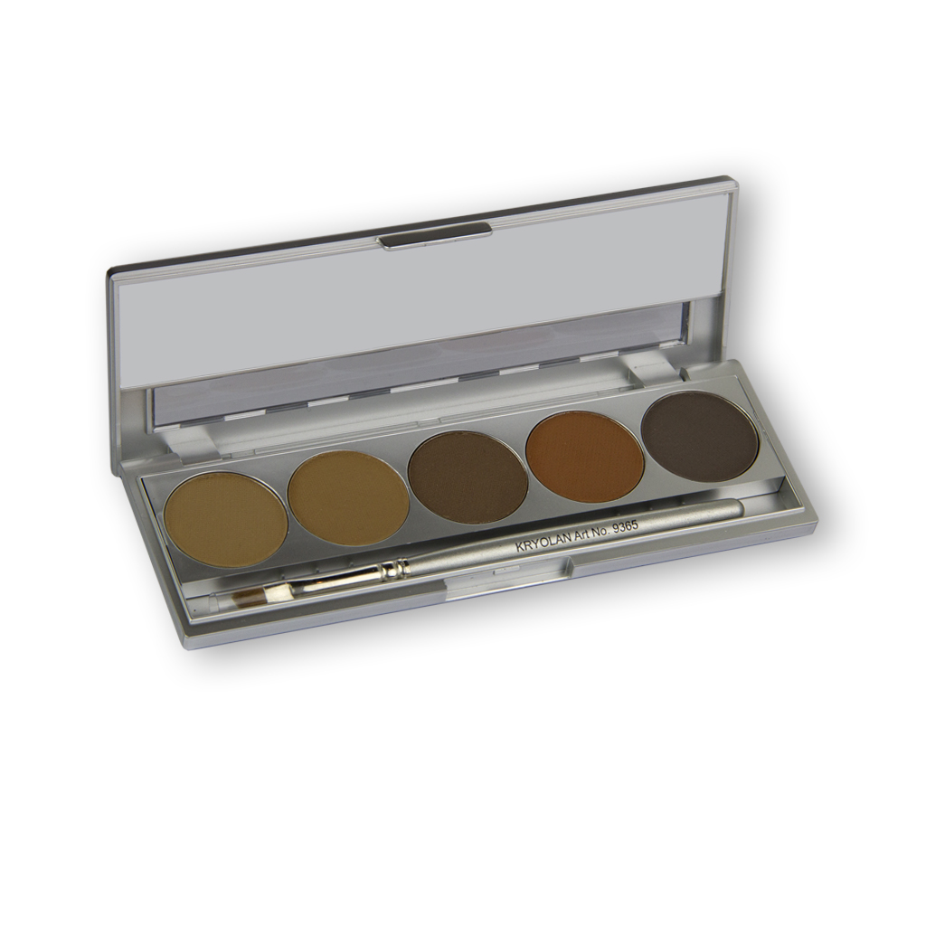 Eyebrow Powder Palette mit 5 Brauntönen 10g (magnetisch)