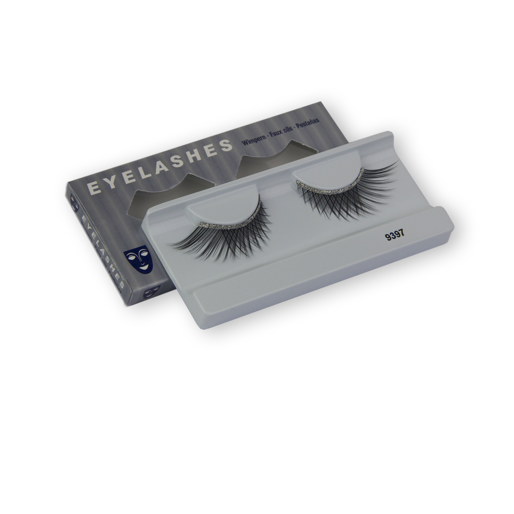 Oberwimpern mit Glitzerrrand