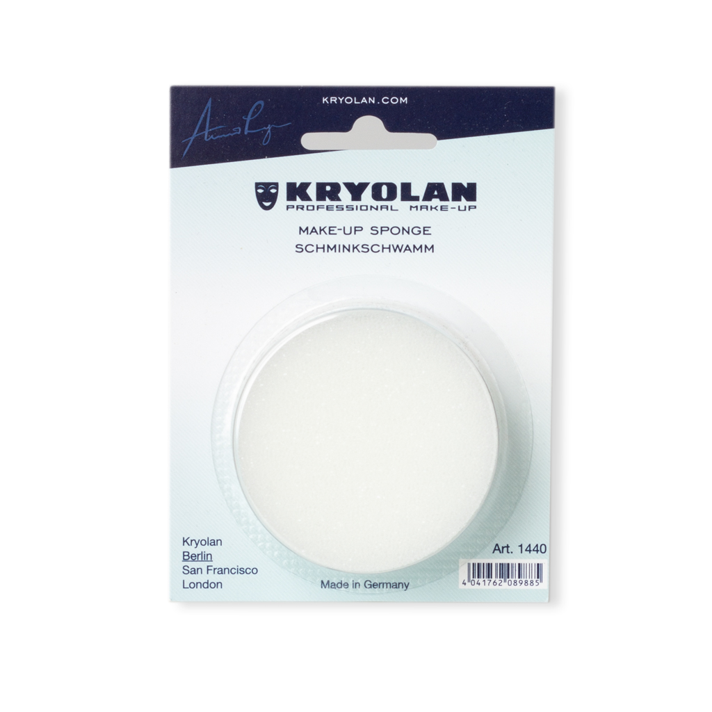 Schminkschwamm fest, rund Einzelverpackung