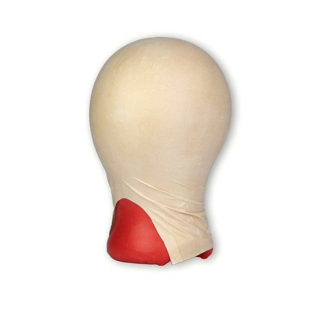 Kunststoffglatze, gefärbt