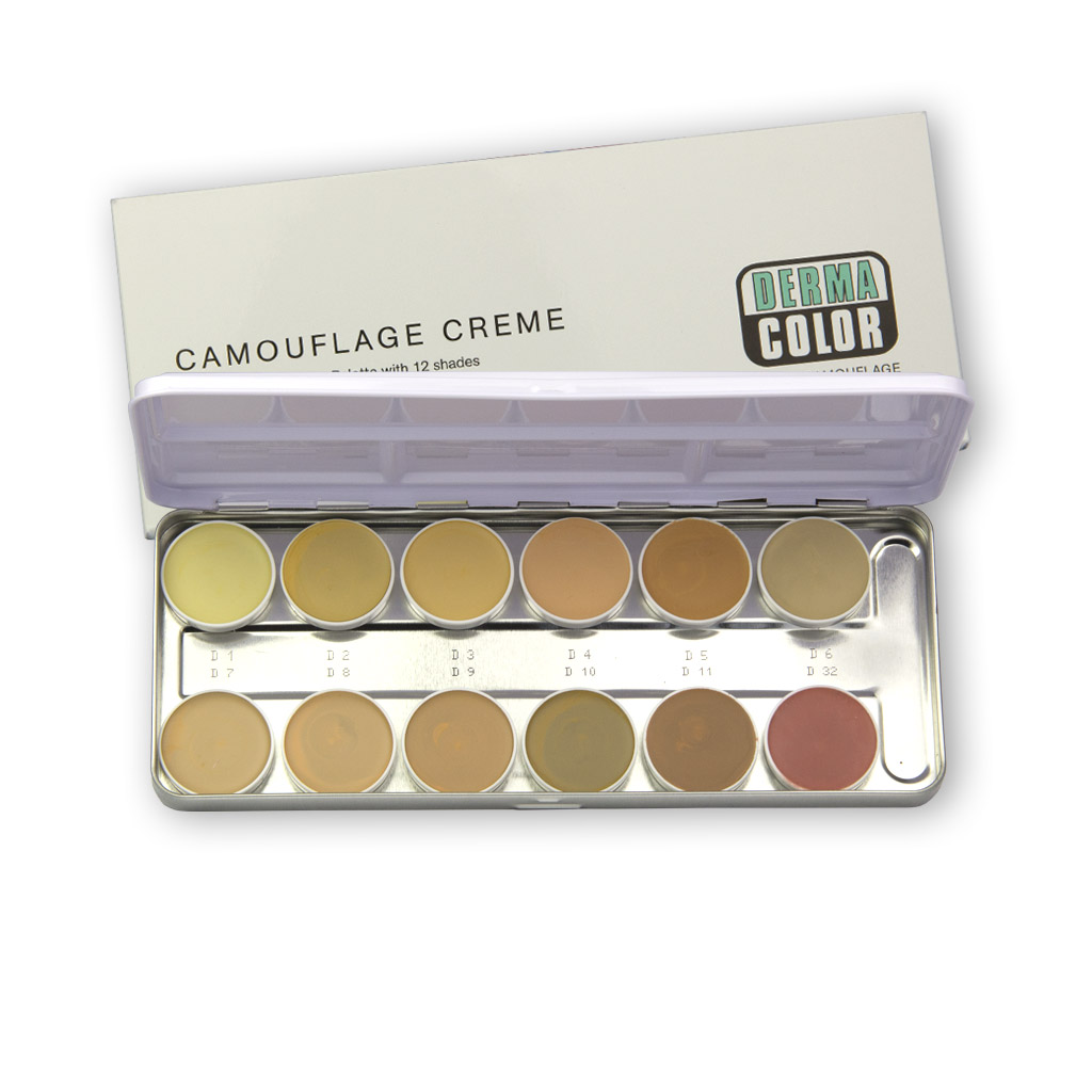 Camouflage Palette mit 12 Farben