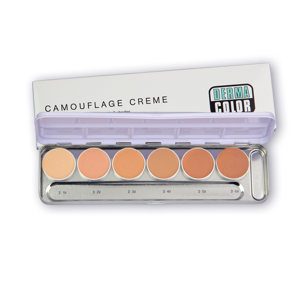 Dermacolor Camouflage Palette mit 6 Farben