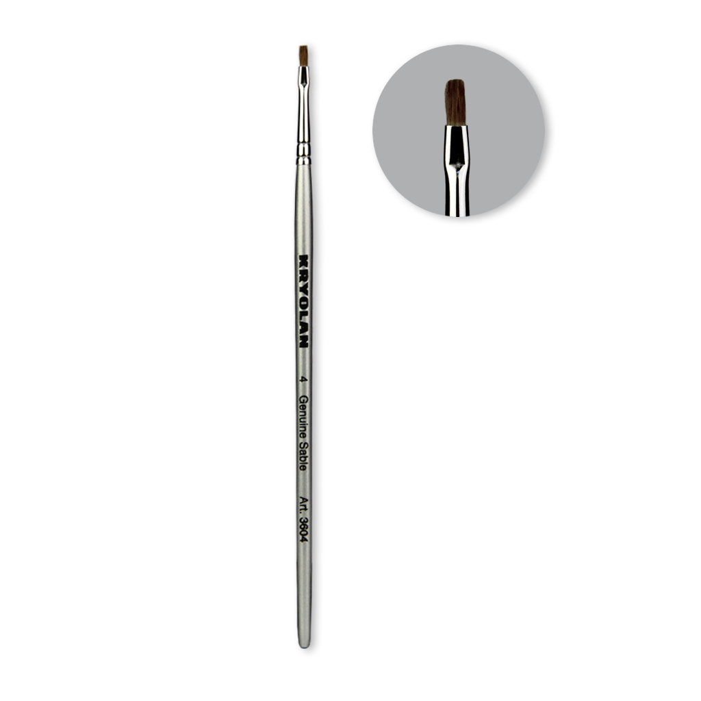Professional Schminkpinsel breit Größe 4