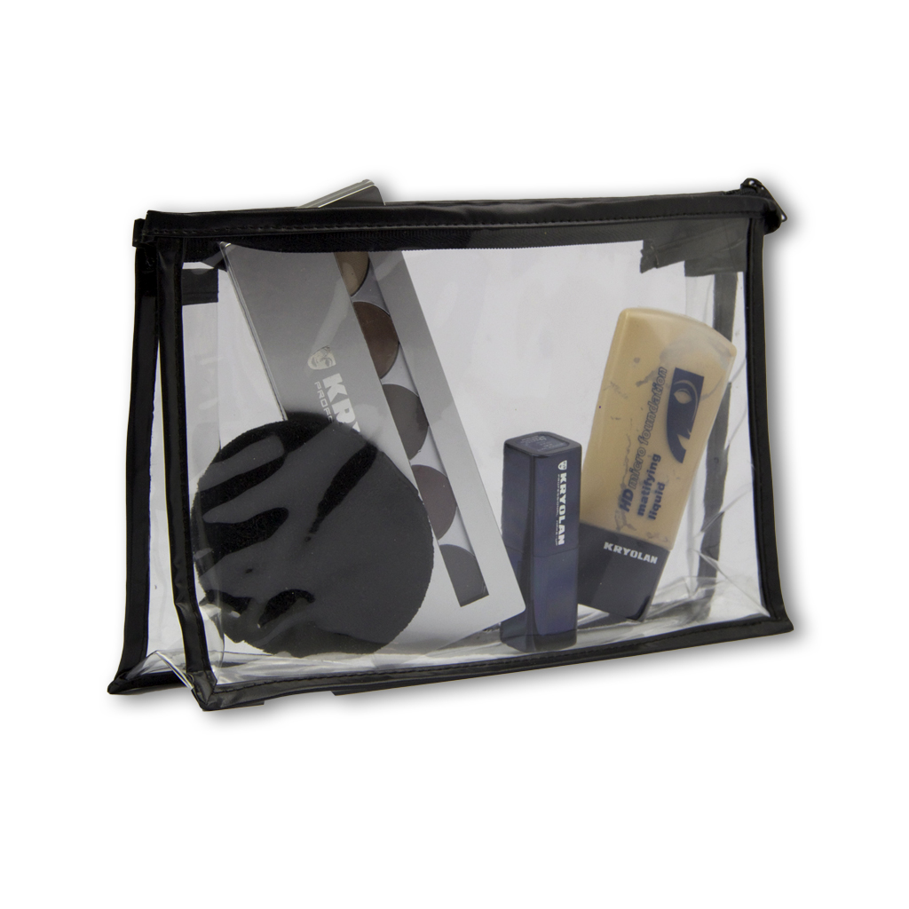 Klarsicht Kosmetik-Tasche, klein 14 x 26 cm