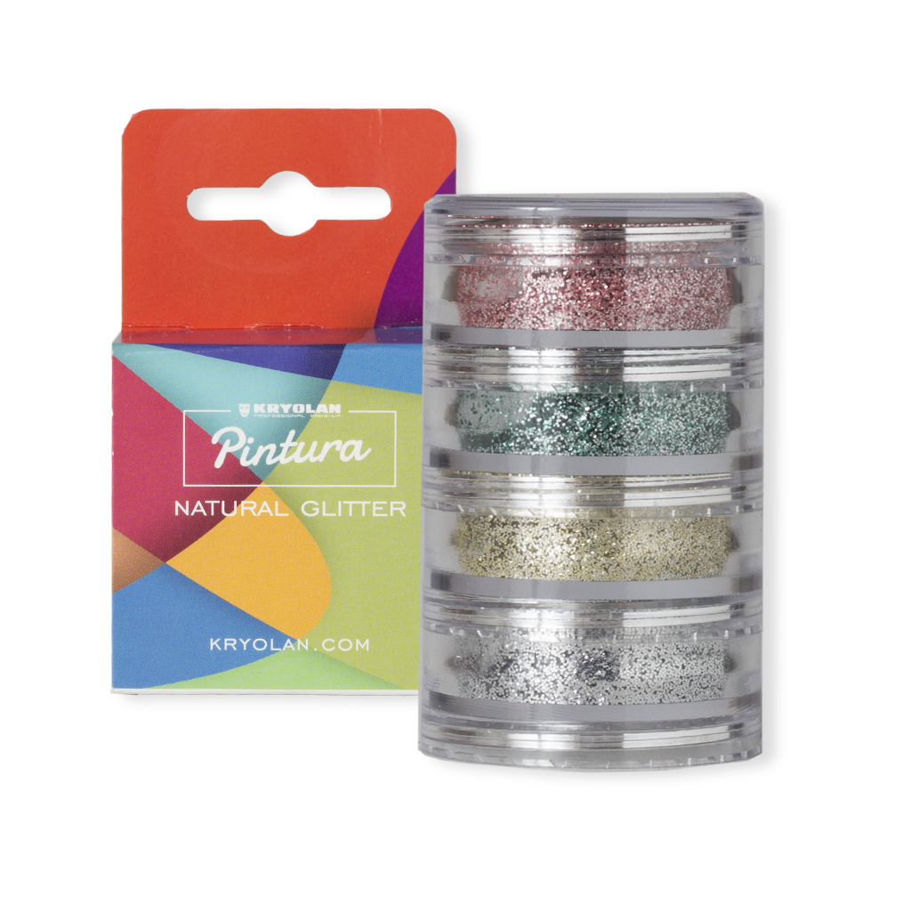 Pintura Natural Glitter 4 Farben 5g